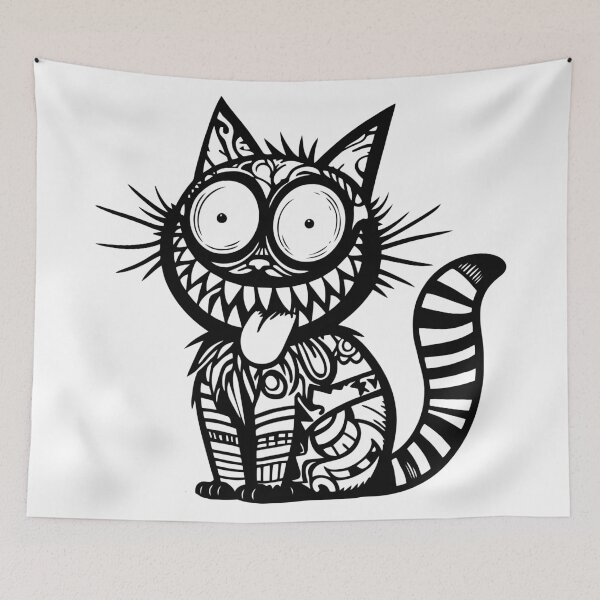 Item preview, MadCat B&W designed and sold by Kunst Uit Delfzijl.