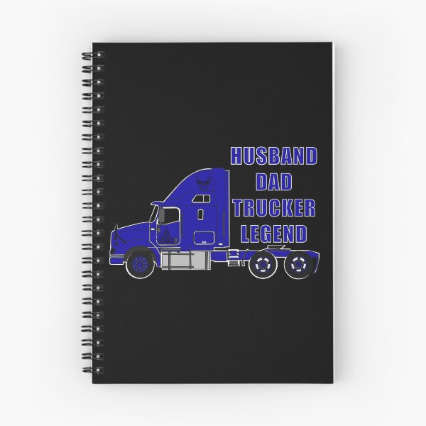 Item preview, Husband Dad Trucker Legend | Blue Semi-Truck Gift for Truckers designed and sold by Brian Gollob Creative Art.