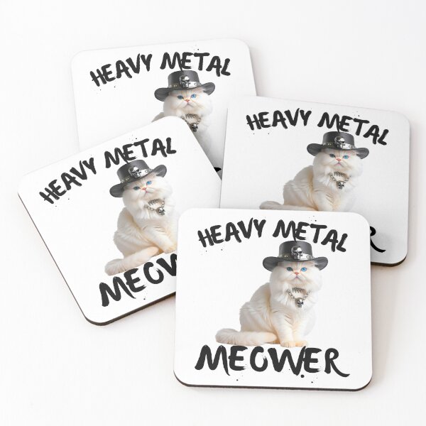 Item preview, Heavy Metal Meower – Persian Cat in Black Leather & Chains designed and sold by Fredster1966.