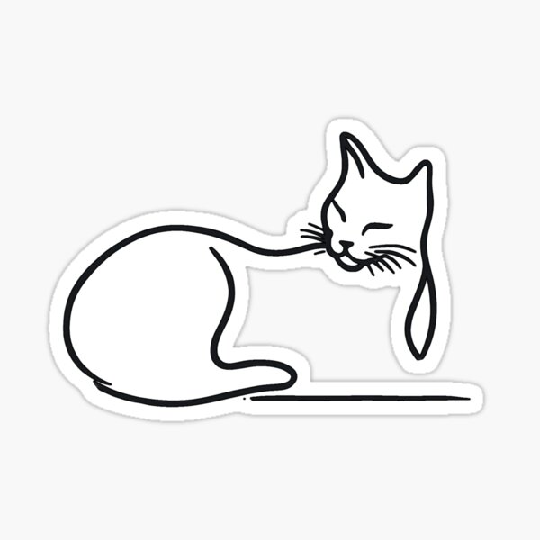 Artikel-Vorschau von KATZE EINFACHE LINIE KATZE, designt und verkauft von HeathersTease.