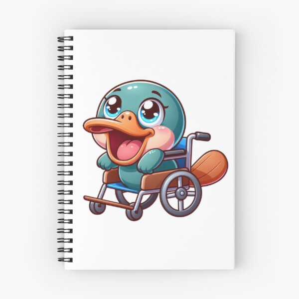 Item preview, Platypus in a Wheelchair designed and sold by Whimsical Design Space.