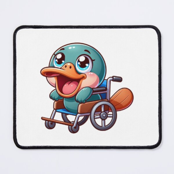 Item preview, Platypus in a Wheelchair designed and sold by Whimsical Design Space.