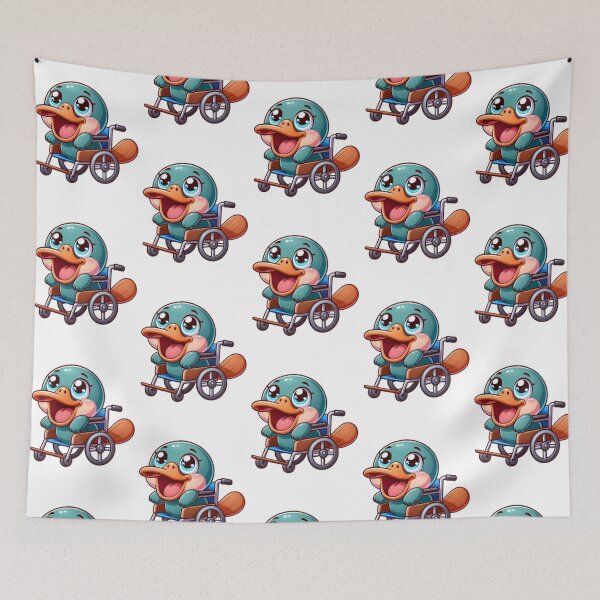 Item preview, Platypus in a Wheelchair designed and sold by Whimsical Design Space.