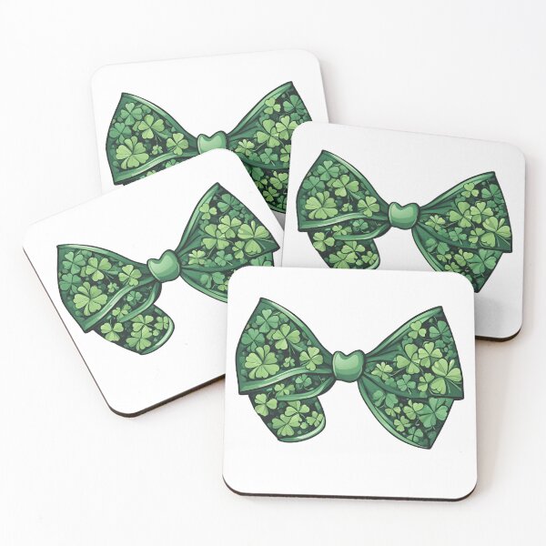 Item preview, Green Shamrock Coquette Bow St. Patrick's Day designed and sold by gillys.