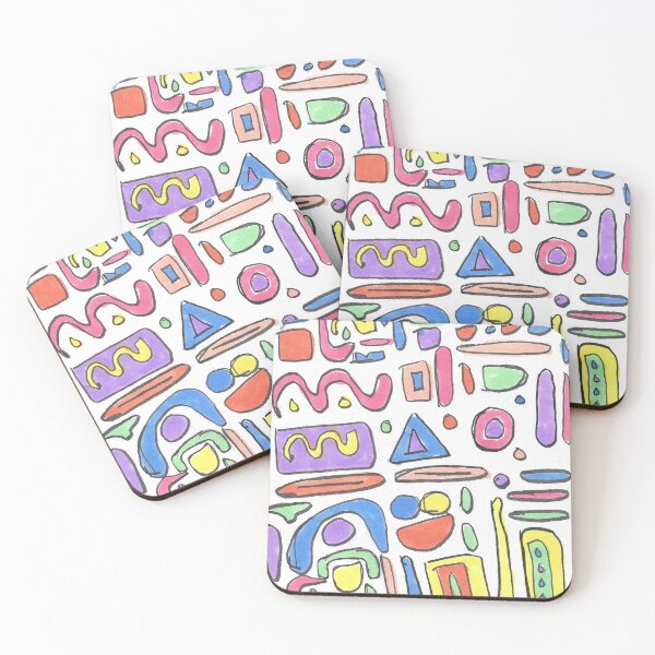 Item preview, Colorful Retro Doodle 1 designed and sold by HomeGrownSpirits.