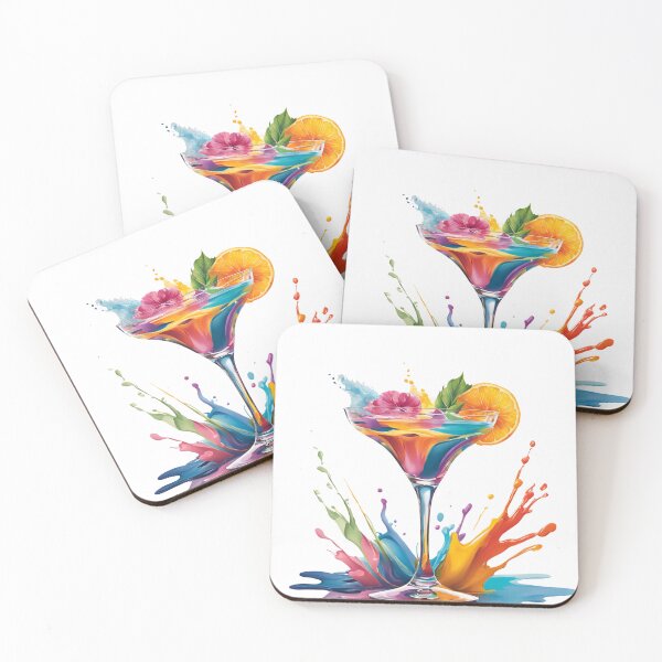 Item preview, Splash Rainbow Margarita Cocktail Art designed and sold by Shakesipserve.