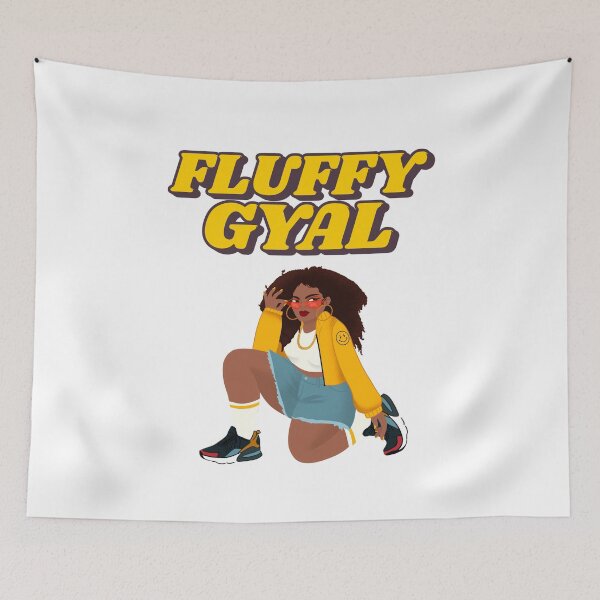 Item preview, Fluffy Gyal, Fat Girl, Jamaican Patois (Patwa)  designed and sold by Kolcha.
