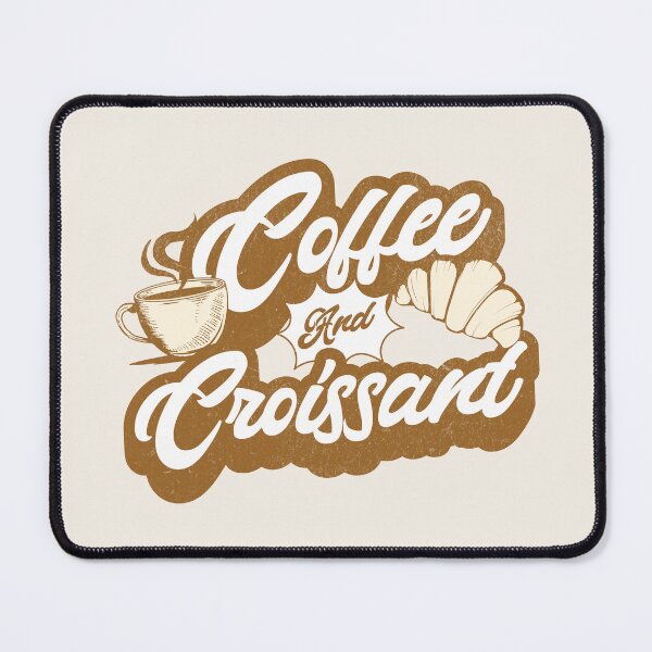 Item preview, Coffee and Croissant Retro Art  designed and sold by Mariana Piana.
