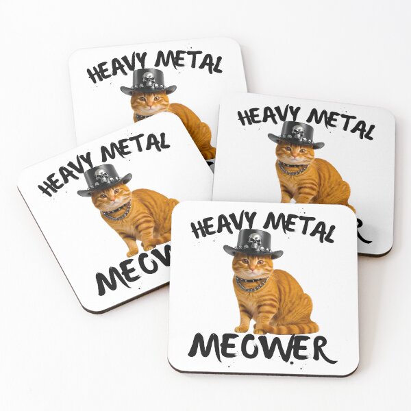 Item preview, Heavy Metal Meower – Orange Tabby Cat Rocking Black Leather and Chains designed and sold by Fredster1966.