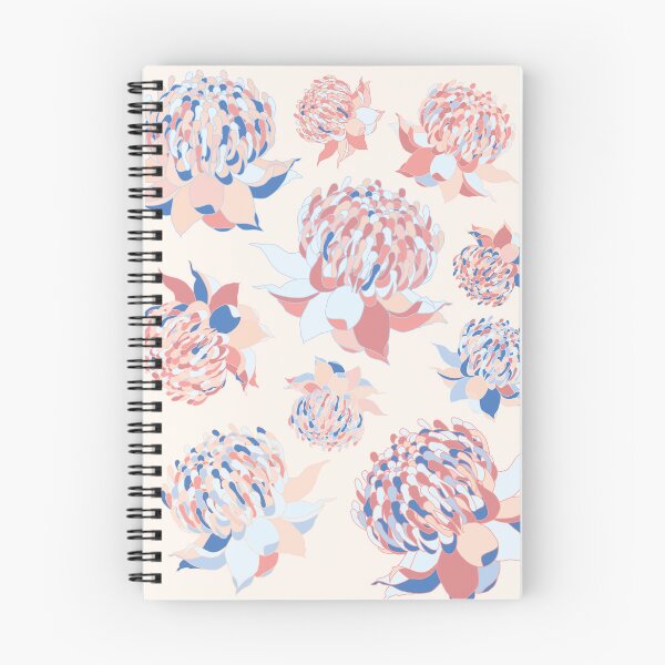 Item preview, Waratah Australian Flora pink blue designed and sold by blueidesign.