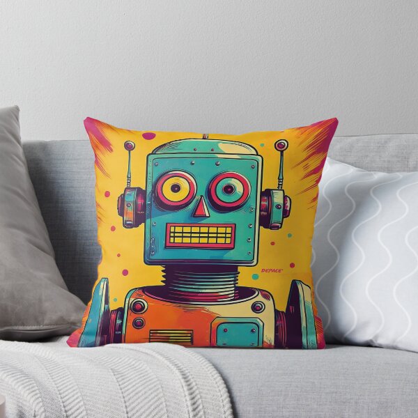 Item preview, A Pop Art Portrait of a Vintage Robot - dePace' designed and sold by mrpropcake.