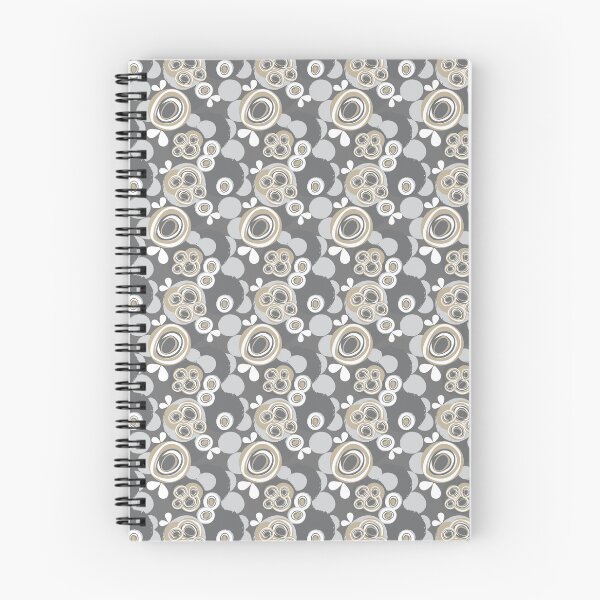 Item preview, abstract playful circles - with gray, white and creme designed and sold by Kristin Frances.