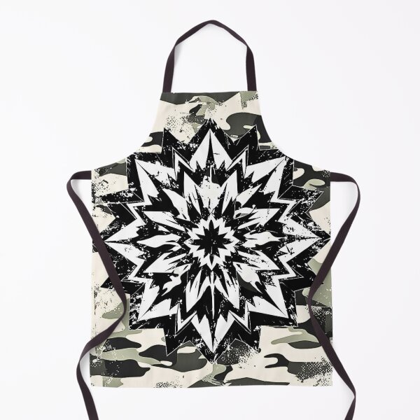 Item preview, Black White Mandala Abstract Camouflage Inspired Artwork designed and sold by CamouflageLab.