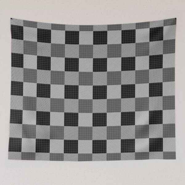 Item preview, Houndstooth Buffalo Plaid - Black/Dark Gray designed and sold by Tim Veiga.