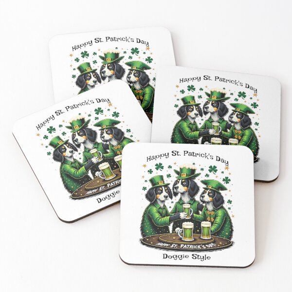 Item preview, Funny St. Patrick’s Day Dogs – Irish Pub Beer Party for Dog Lovers designed and sold by DZignsbyJess.