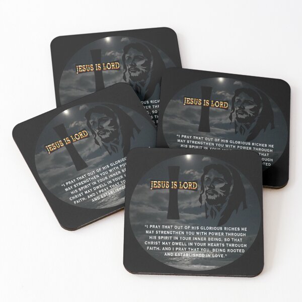 Item preview, Jesus Is Lord | Christian Dark Theme Art | Inspirational Bible Quote designed and sold by Brian Gollob Creative Art.