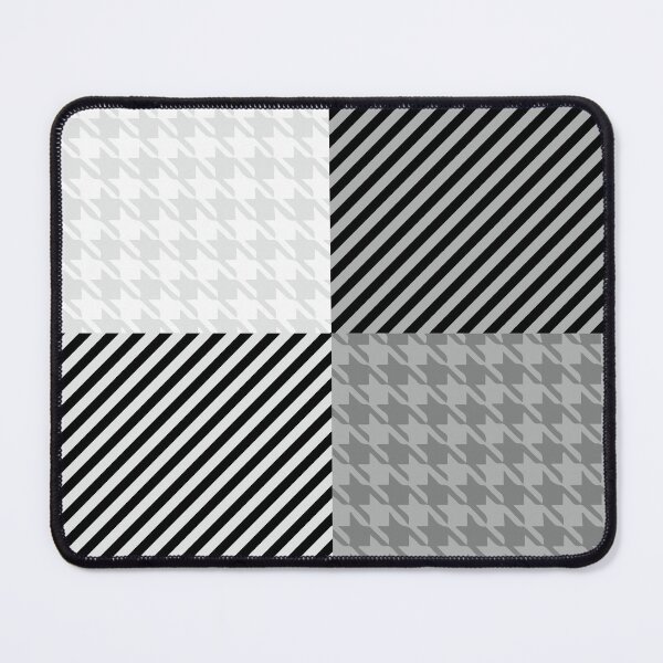 Item preview, Houndstooth Buffalo Plaid - White/Light Gray designed and sold by Tim Veiga.