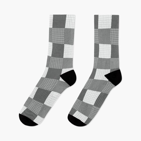 Item preview, Houndstooth Buffalo Plaid - White/Light Gray designed and sold by Tim Veiga.