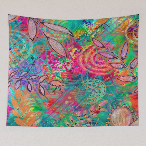 Item preview, Garden with spiderwebs  designed and sold by Jill Brooke.