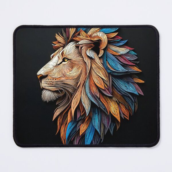 Item preview, Celestial Lion – Vibrant Fantasy Art, Majestic Glow, Mystical Animal Print designed and sold by EclipsaraM.