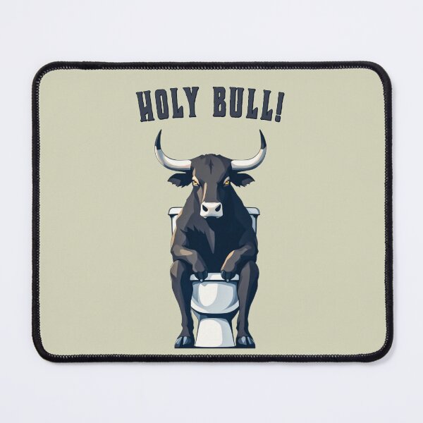 Item preview, Holy Bull! - Funny Bull on Toilet Design designed and sold by SteadyRolling.