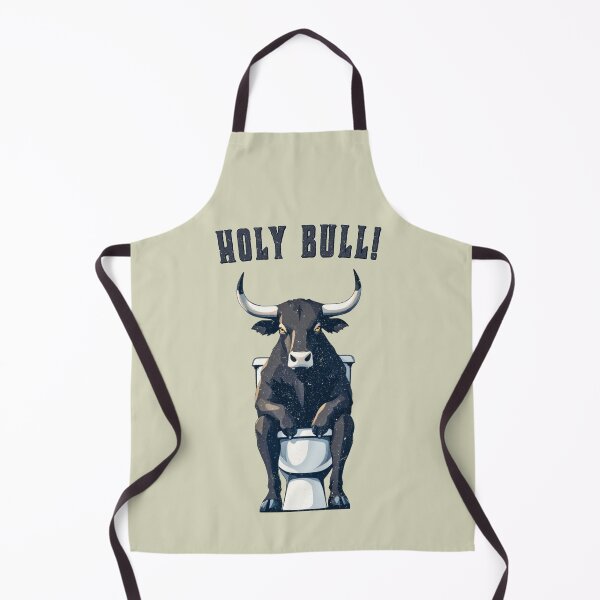 Item preview, Holy Bull! - Funny Bull on Toilet Design designed and sold by SteadyRolling.