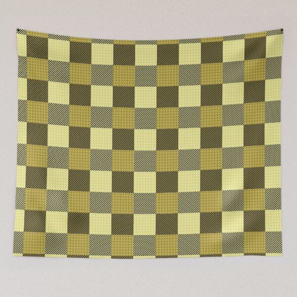 Item preview, Houndstooth Buffalo Plaid - Yellow designed and sold by Tim Veiga.