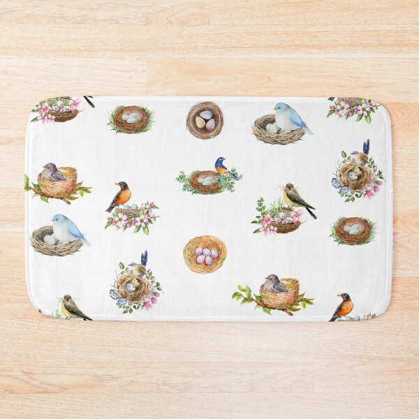 Item preview, Watercolor Bird Nests and Birds  designed and sold by silviaol.