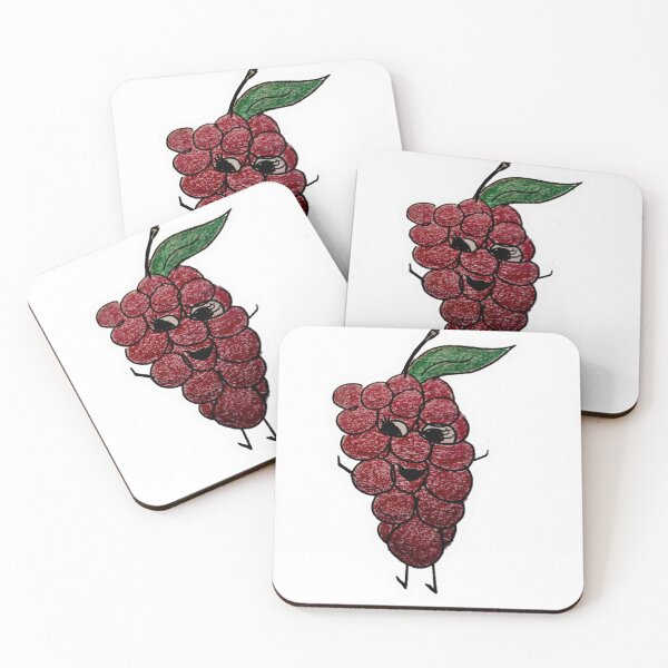 Item preview, Red grapes cartoon drawing designed and sold by Raineylanes.