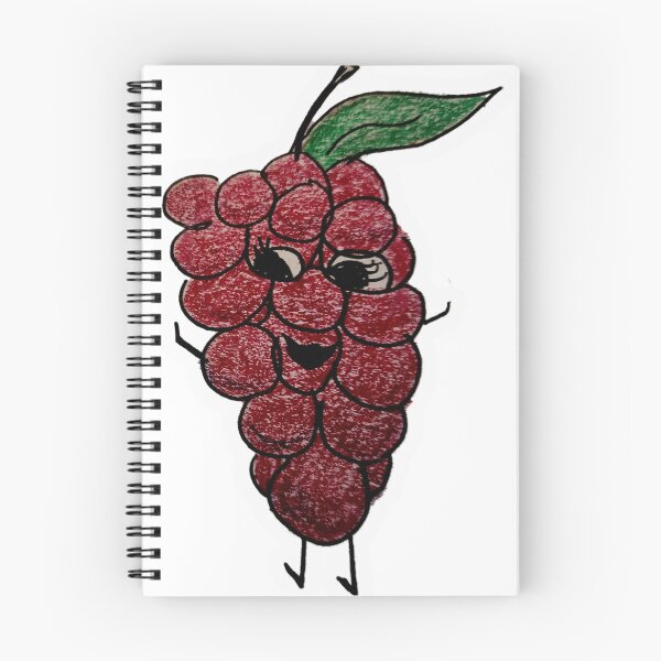 Item preview, Red grapes cartoon drawing designed and sold by Raineylanes.