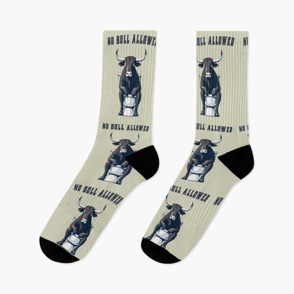 Item preview, No Bull Allowed - Hilarious Bull on Toilet Design designed and sold by SteadyRolling.