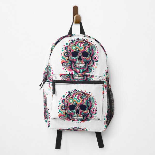 Item preview, Colourful skull designed and sold by Kunst Uit Delfzijl.