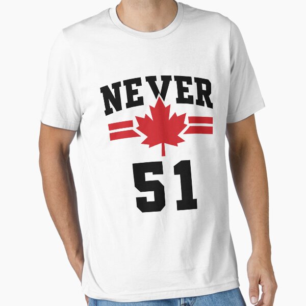 Vista previa del artículo con la obra «Nunca la bandera del estado 51 de Canadá», diseñado y vendido por varioarts.