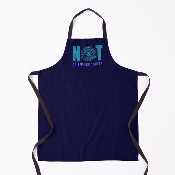 Item preview, Not Asleep Nor a Sheep illuminati anti-Government corruption criminal Anti-Dictator anti-King anti-war slogan saying funny joke phrase humor gag gift designed and sold by GreyForest.