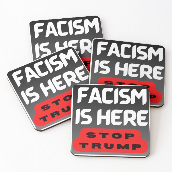 Item preview, FACISM IS HERE- Stop Trump designed and sold by Creative Liberty Designs.