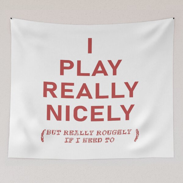 Item preview, I Play Really Nicely (Red) designed and sold by WordyDreams.