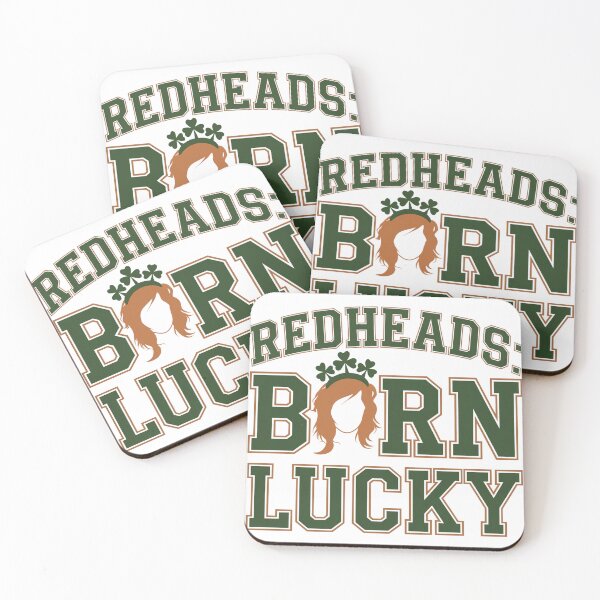 Item preview, Funny St. Patrick’s Day "Redheads: Born Lucky" Irish Pride Design designed and sold by NSB-Design.