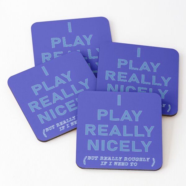 Item preview, I Play Really Nicely (Blue) designed and sold by WordyDreams.
