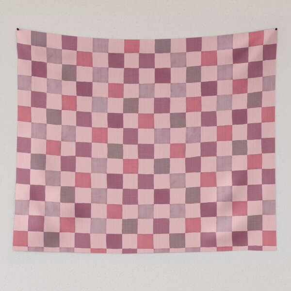 Item preview, Blush Checkers designed and sold by the-coin-jar-co.