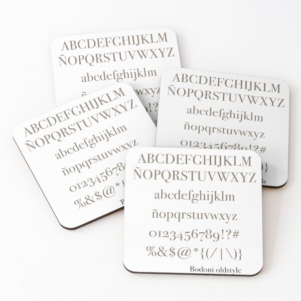 Item preview, Bodoni Typography Alphabet designed and sold by roksanacrea.