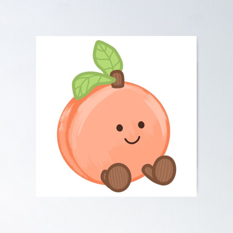 Amuseable Peach Sticker