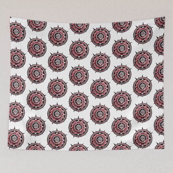 Item preview, Dudeist Mandala "spiked" (red) designed and sold by VC-Publications.