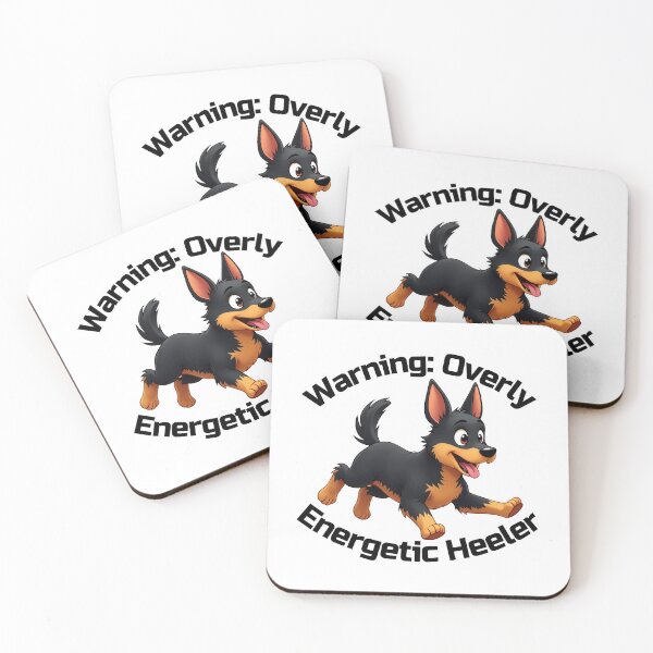 Aperçu de l'œuvre Lancashire Heeler Dog Autocollant drôle Heeler trop énergique créée et vendue par SaavedraDesign.