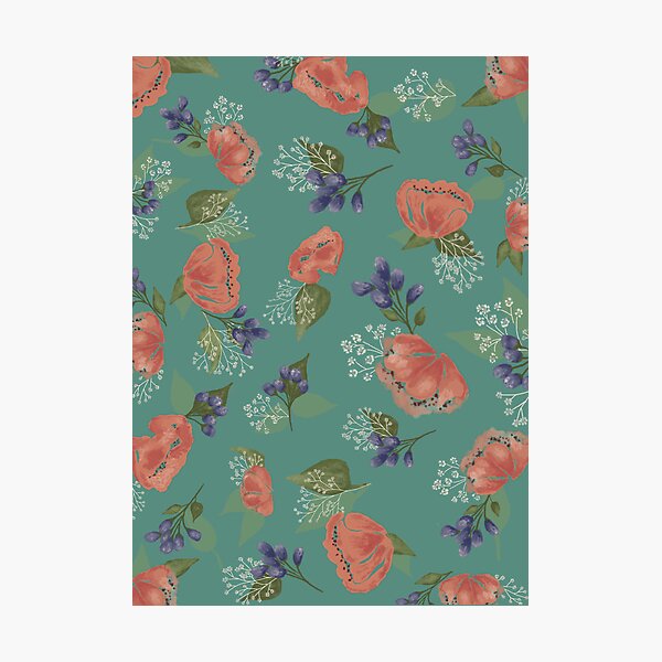 Aperçu de l'œuvre Motif de pivoines abondantes créée et vendue par MakeItBloom.