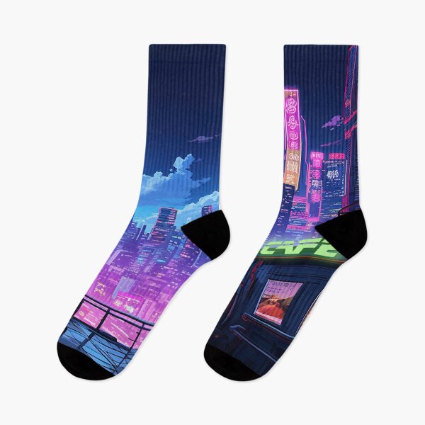 Item preview, Cyberpunk City Night Cafe designed and sold by Takeda-art.