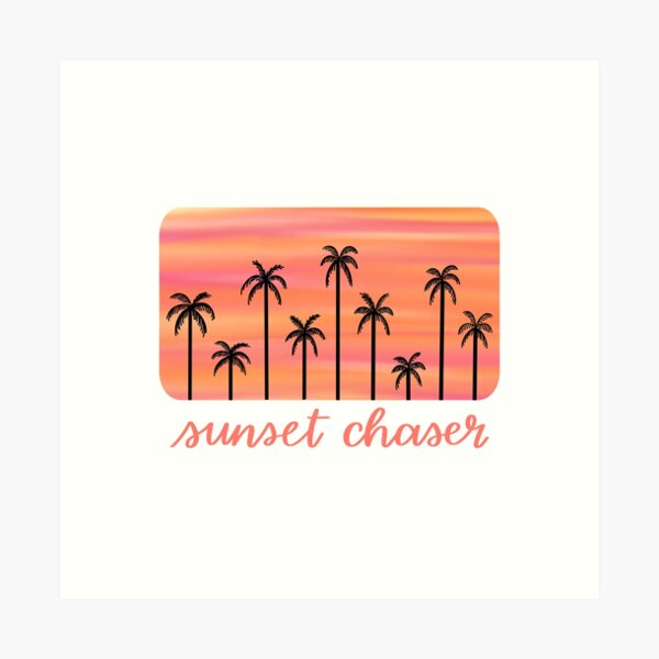 Item preview, Sunset Chaser Palm Trees designed and sold by honeybutterfly.