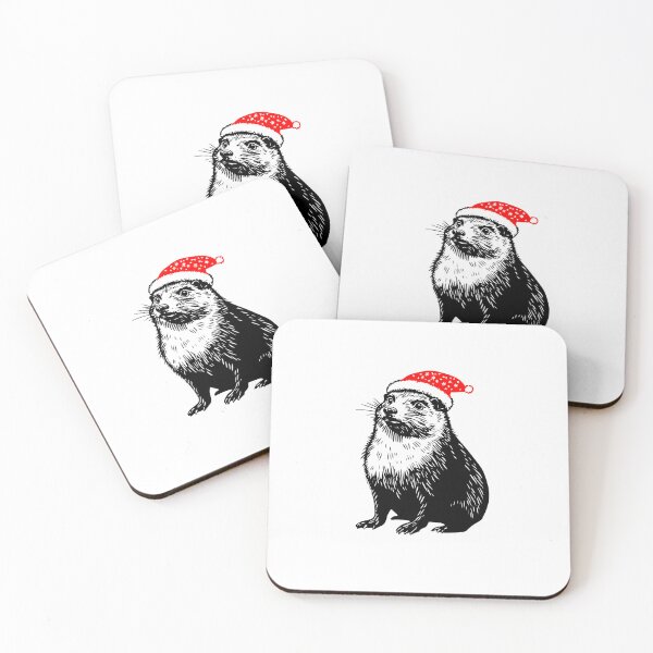 Item preview, Festive Rock Hyrax in Santa Hat designed and sold by JollyCritters.