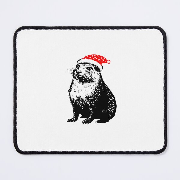 Item preview, Festive Rock Hyrax in Santa Hat designed and sold by JollyCritters.