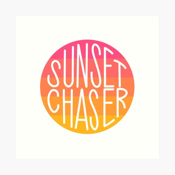 Item preview, Sunset Chaser Circle designed and sold by honeybutterfly.
