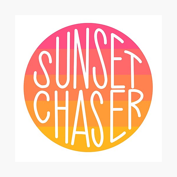 Item preview, Sunset Chaser Circle designed and sold by honeybutterfly.